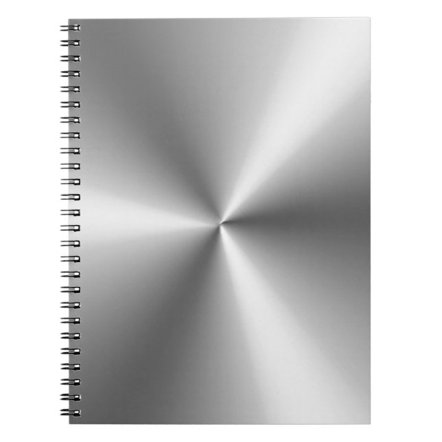 Metallic Silver Notebook (Front)