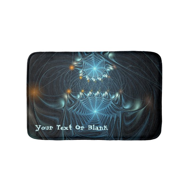 Metallic Spider Webs Bath Mat (Front)