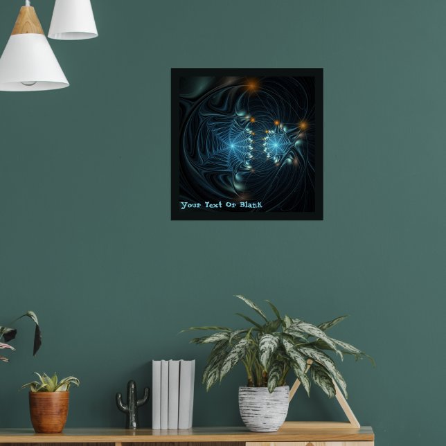 Metallic Spider Webs Poster (Living Room 1)