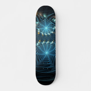 Metallic Spider Webs Skateboard
