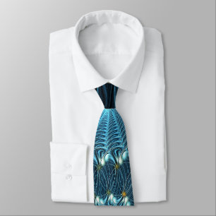 Metallic Spider Webs Tie