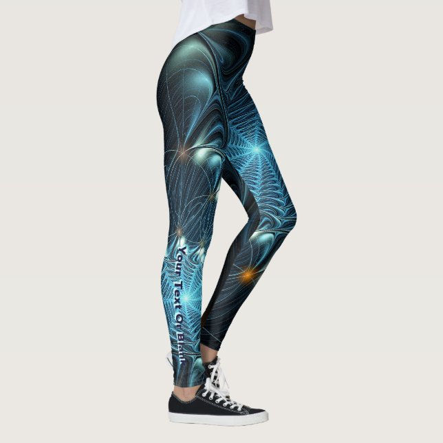 Metallic Spiderwebs Leggings (Right)