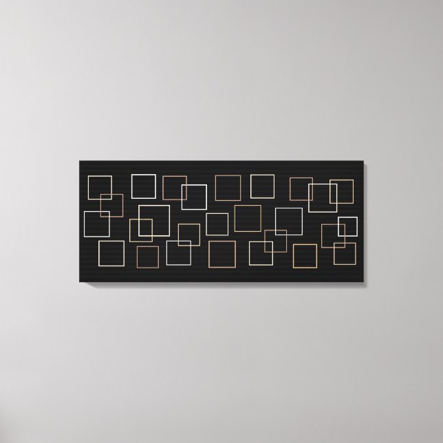 Metallic Squares Canvas Print (Front)