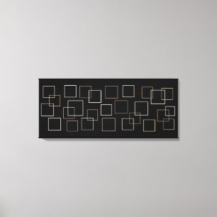 Metallic Squares Canvas Print