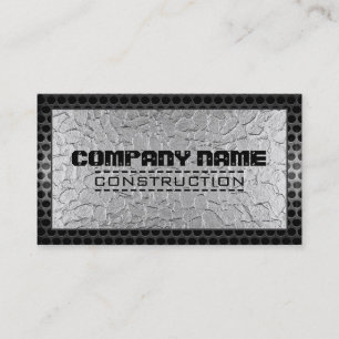 Metallic Stainless Metal Steel Border #23 Business Card