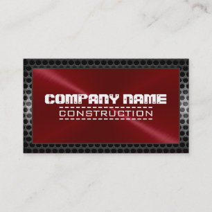 Metallic Stainless Metal Steel Border #29 Business Card