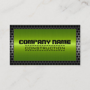 Metallic Stainless Metal Steel Border #5 Business Card