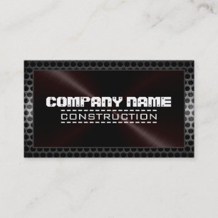 Metallic Stainless Metal Steel Border Look #50 Business Card