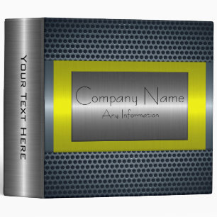 Metallic Stainless Steel Metal Hole Look #11 Binder