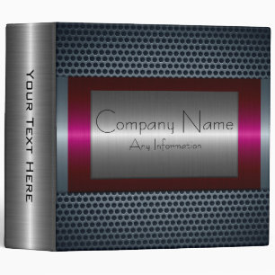 Metallic Stainless Steel Metal Hole Look #4 Binder
