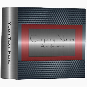 Metallic Stainless Steel Metal Hole Look #5 Binder
