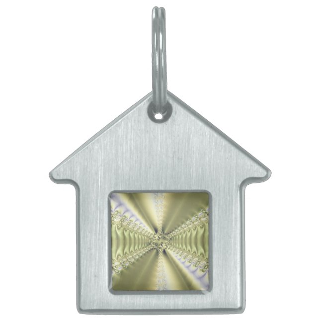 Metallic Star Pet Tag (Front)