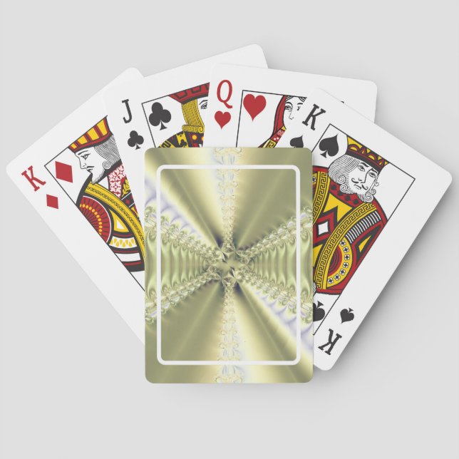 Metallic Star Playing Cards (Back)