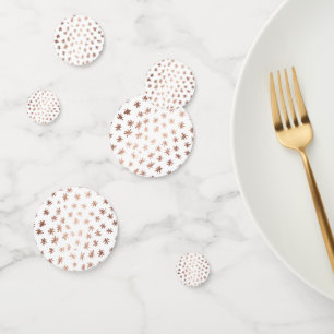 Metallic stars - copper confetti