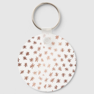 Metallic stars - copper keychain