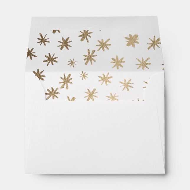 Metallic stars - gold envelope (Back (Bottom))