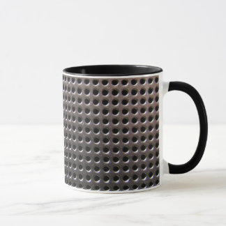 Metallic Steel Grid Pattern ~ mug