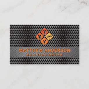 Metallic Steel Repair Tools Business Card