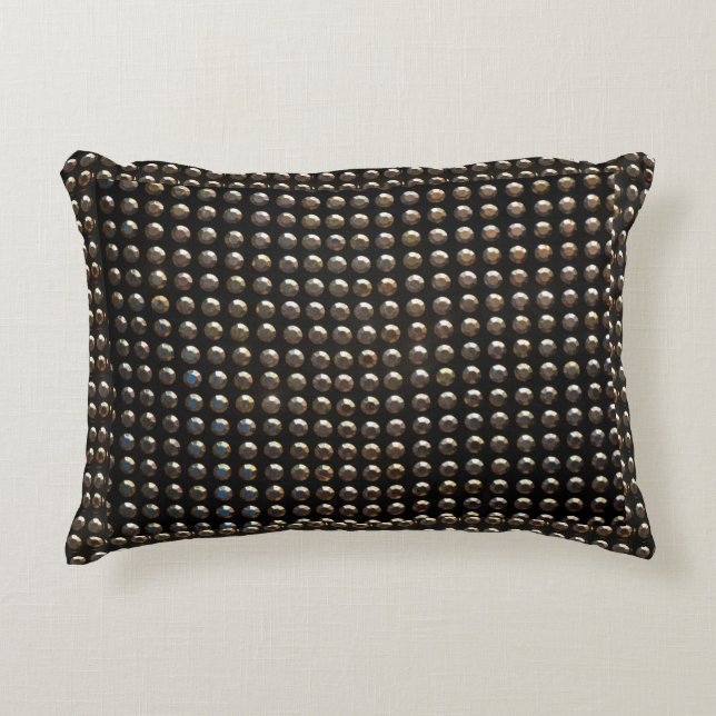 Metallic Studs Pattern Accent Pillow (Front)