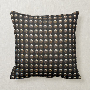 Metallic Studs Pattern Throw Pillow