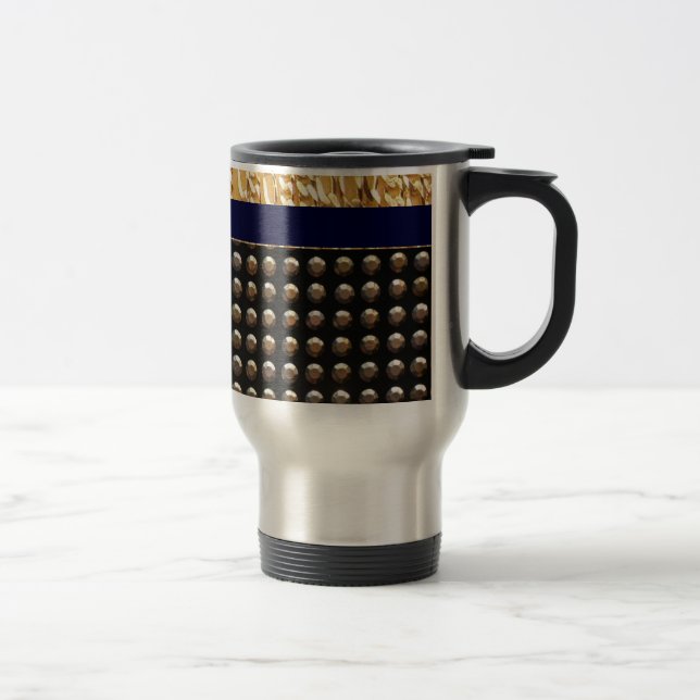 Metallic Studs Pattern Travel Mug (Right)
