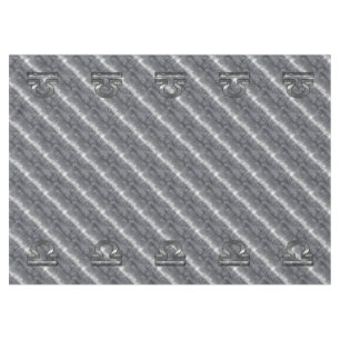 Metallic Style Libra Zodiac Sign Tablecloth