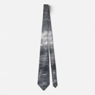 Metallic Style Libra Zodiac Sign Tie