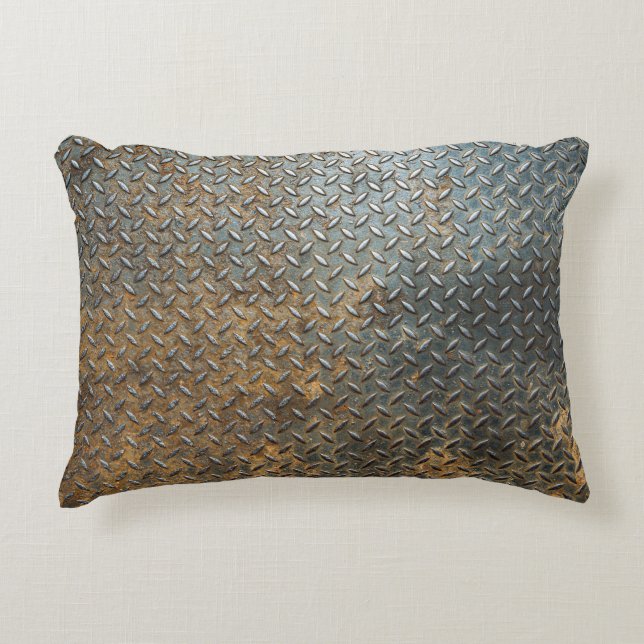 Metallic surface, reflective texture background. accent pillow (Front)