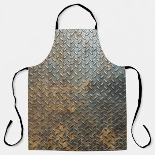 Metallic surface, reflective texture background. apron