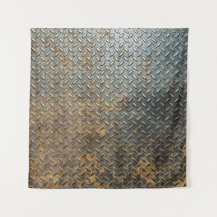 Metallic surface, reflective texture background. tapestry
