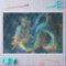 Metallic Teal Gold Serpent Dragon Decoupage