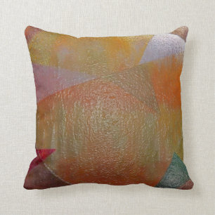 Metallic Triangles Throw Pillow