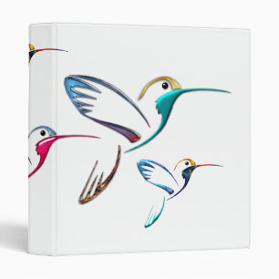 Metallic Tropical Hummingbird Binder