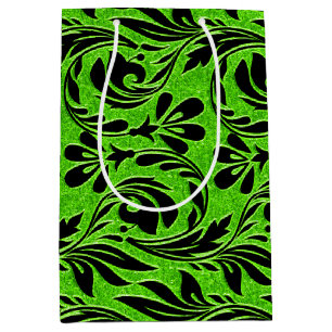 Metallic Waves-Neon-Black-GIFT BAG m