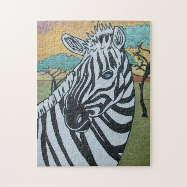 Metallic Zebra Puzzle (Vertical)