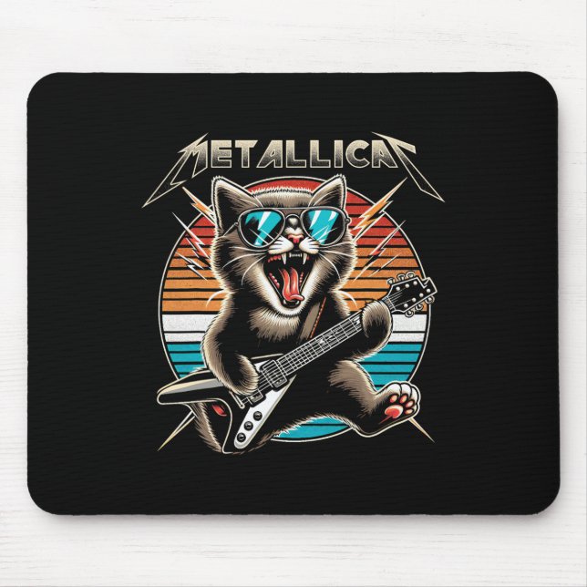 Metallicat - Funny Cat 2  Mouse Pad (Front)