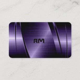 Metallicmetallic geometric background Business Ca Card