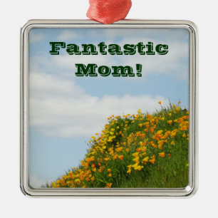 Métallique Fantastic Maman! cadeaux ornement Ciel bleu Poppie