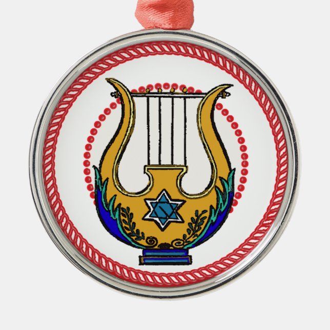 Métallique Jesse Harp Ornement #1 (Devant)