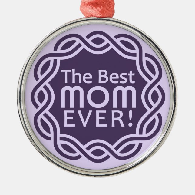 Métallique MEILLEUR ornement MOM (Devant)