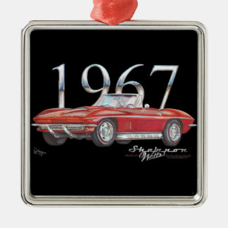 Métallique Ornement 1967 de Noël de pastenague de Corvette