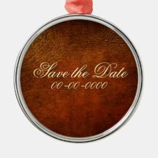 Métallique Ornement chic de concepteur de cuir véritable