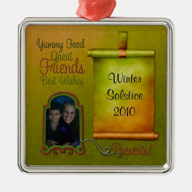 Métallique Ornement d'album à vacances (Devant)