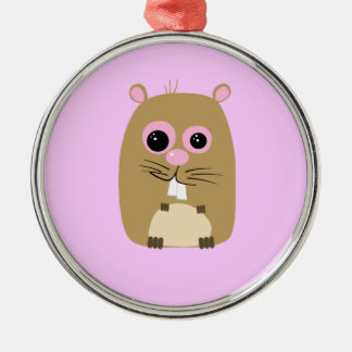 Métallique Ornement de hamster de dessin