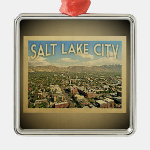 Métallique Ornement de Vintage voyage de Salt Lake City Utah