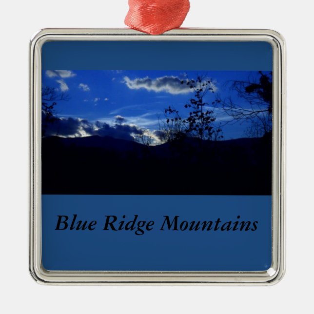 Métallique Très ornement de Blue Ridge Mountains (Devant)