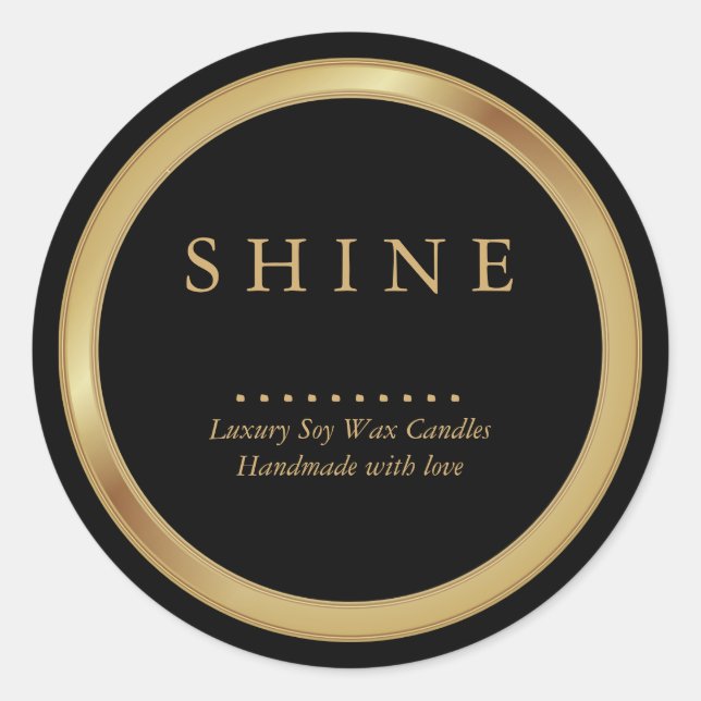 Métallo Soft Gold et Étiquettes noirs (Devant)