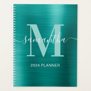 Métallurgique Aqua Signature Turquoise Monogramme
