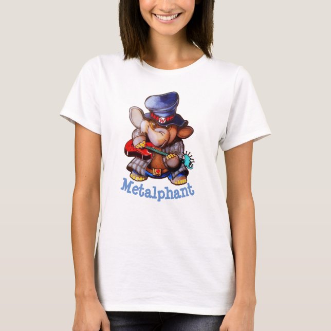 Metalphant avec le T-shirt de base des femmes de (Devant)