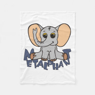 Metalphant Elephant Fleece Blanket